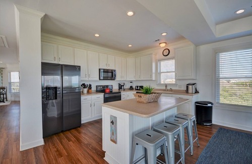 Sneads Ferry House | "Shining Sea" - Oceanview & Soundview 5 Bedroom Home in North Topsail Beach