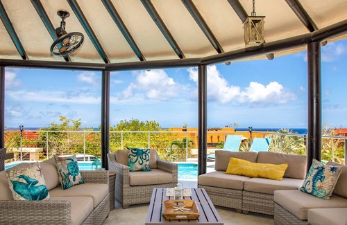 Kralendijk Villa | Shore Beats Work - Ocean View Home, Newly Built, Private Pool, 5 bed, 5.5 bath