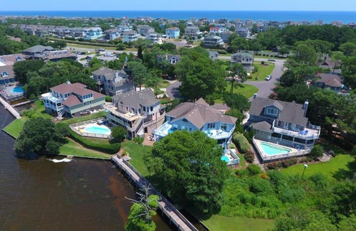Corolla Light House | Soundfront, Sound views, Private Pool, Community Amenities, 532, Bayside Sunset