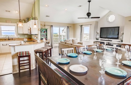 Wind Over Waves House | Soundside Home w/Private Pool, Hot Tub, Game Room, Cabana, Community Boat Ramp