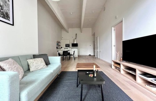 Anderlecht Apartment | Spacious Loft Up to 4 Guests Comfort & Style in Brussel