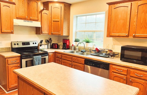 Harbert House | Spacious, pet-friendly home with a pool and hot tub. Mins from Warren Dunes