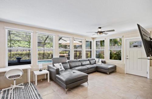 Largo House | Spacious & Sunny Family Gem - Heated Pool, Firepit and Game Room