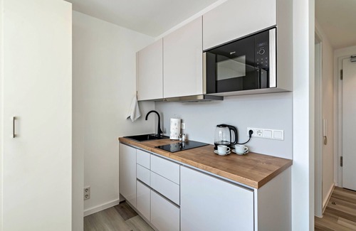 Furstenfeldbruck District Apartment | Studio Apartment "Huber Living Basic 206" with Balcony & Wi-Fi