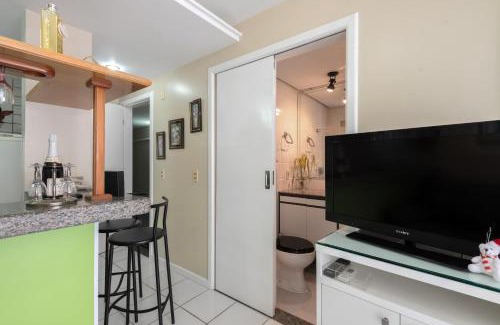 Centro Apartment | Studio com vista para o mar no centro de Guarapari com Wifi