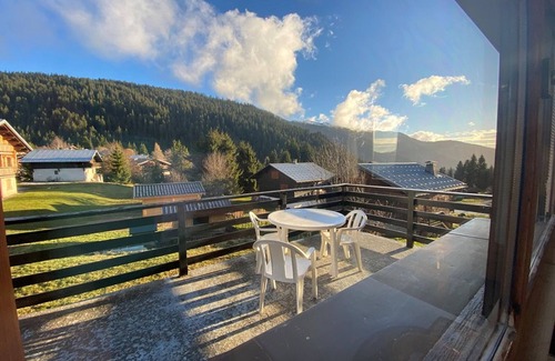 Cohennoz Apartment | Studio for 3, Cernix: near slopes, terrace, parking