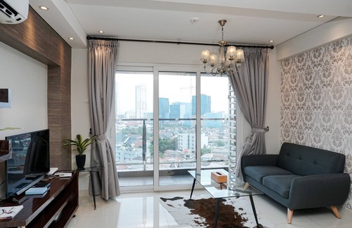 Jakarta Apartment | Stunning 2BR Loft Apartment at Maqna Residence