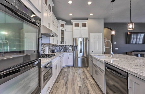 Montecito in Estrella House | Sun-Dappled Goodyear Home w/Hot Tub & Fire Pit