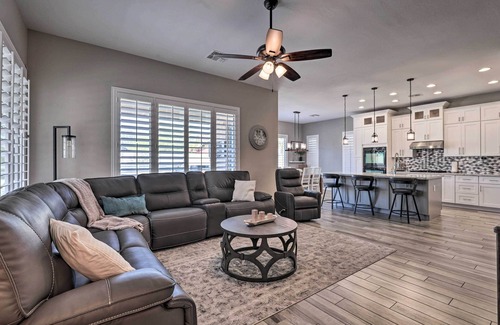 Montecito in Estrella House | Sun-Dappled Goodyear Home w/Hot Tub & Fire Pit