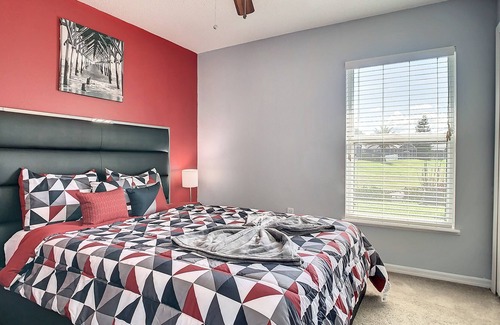 Sunridge Woods Villa | Sunridge Siesta | Beautiful pond facing pool home