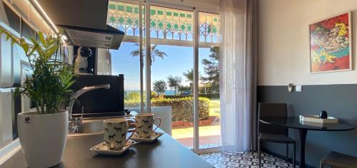 Miami Platja Apartment | Sunrise Estudio Zebra, con vistas jardín y mar