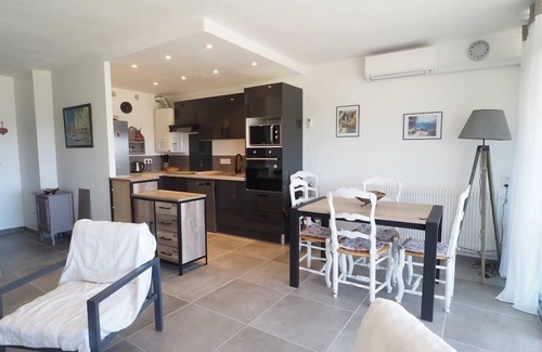 Le Grau-Du-Roi Apartment | SUPERB SEA VIEW, SLEEPS 6, AIR-CONDITIONED, WIFI PARKING