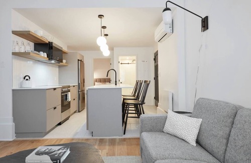 Downtown Montreal Apartment | The Copenhagen - 3 bedrooms, 1.5 baths Apartment in Downtown Montreal + Parking
