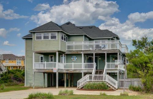 Whalehead Beach House | Third Row Whalehead Home with Pool and Spa Sleeps 22