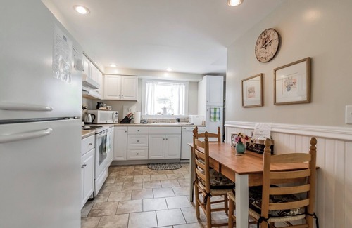 Camp Ellis Apartment | This one bedroom attached unit is three houses from the beach, with ocean views from the bedroom