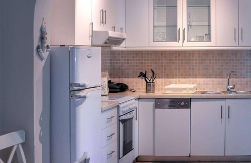 Longos House | This recently renovated beach house is located just a few steps behind Levrecchio beach and is surro