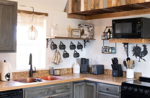 Branson Apartment | Tiny House on Branson Ranch- Fresh Eggs + Friendly Animals