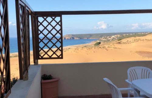 Torre dei Corsari House | Torre dei Corsari mit Aussicht auf Meer und Dune