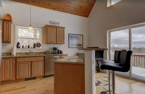 Conway Ski Chalet | Tranquil mountain view home near downtown North ConwaynMountain Views. Cable TV.