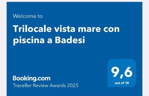 Badesi Apartment | Trilocale vista mare con piscina a Badesi