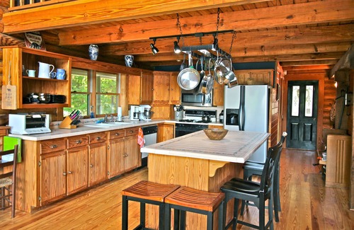 Rosman Cabin | True log cabin with 35 mile unspoiled view