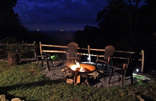 Rosman Cabin | True log cabin with 35 mile unspoiled view