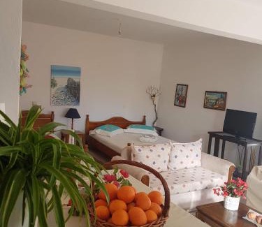 Livadi Apartment | Under the Red Rock and View Studio