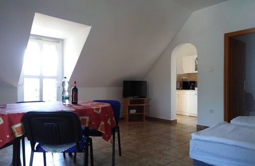 Balatonmariafurdo Apartment | Vacation apartment with pool, air conditioning, WLAN, playground right on the lake