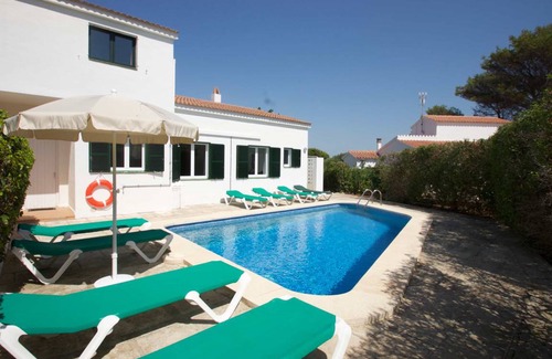 Es Canutells Villa | Villa Bini Estrella: Large Private Pool, Walk to Beach, Sea Views, A/C, WiFi