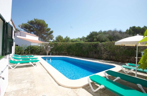 Es Canutells Villa | Villa Bini Estrella: Large Private Pool, Walk to Beach, Sea Views, A/C, WiFi