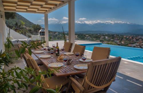 Apokoronas Villa | Villa Cassandra - A breathtaking view of Souda-Chania bay and the White Mountains