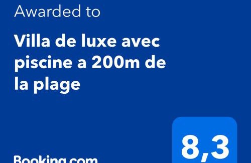 Wolmar Villa | Villa de luxe avec piscine a 200m de la plage