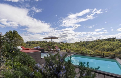 Palaia Villa | Villa in Palaia with pool, hot tub,A/C,veranda,barbecue,garden,and view