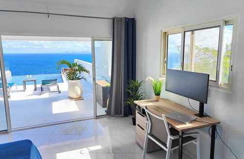 Dawn Beach Estates Villa | Villa Seascapes, a luxury 4-bedroom home with stunning 180° ocean view
