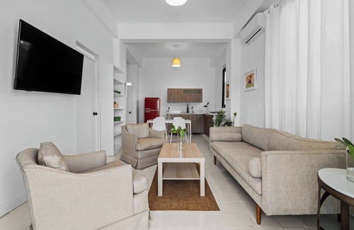 Hipodromo Apartment | Villa Serena - Estudio Luminoso y Equilibrado con Cama Queen + Cocina