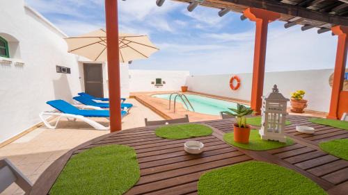 San Bartolome House | Villa with amazing views, jacuzzi and private pool