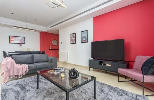 Dbayeh Apartment | Viva - Elegant 3-BR Apt & Balcony at Waterfront Dbayeh