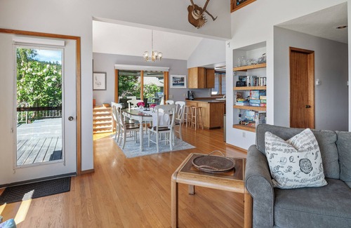 Sandpoint House | Waterfront home with AC, boat lift, dock | Dog Friendly