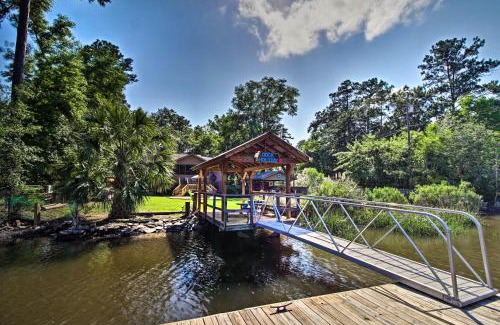 Midway House | Waterfront Midway Home with Sunroom and Large Yard