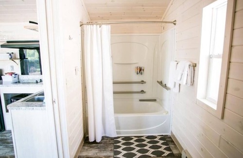 Steele Creek Cabin | Waterview Studio Cabin With Private Porch #10 at Long Cove Resort by Redawning