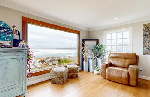 Seaside House | Waves On The Rocks