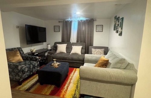 Johnston Apartment | Welcome to our comfy 2-bedroom basement apartment. perfect for hosting 2 couples