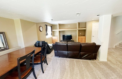 Parker House | Welcoming huge basement with 1 bed and private kitchen and bath with in Parker