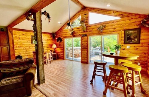 Lansing Cabin | White Pines w/ Hot Tub & Swimming Pond