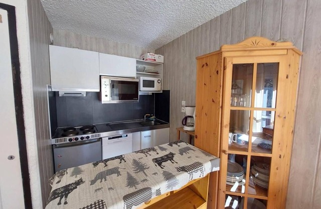 100m from ski slopes, Ground floor, balcony, tv, ski locker, 32m², Les 2 Alpes