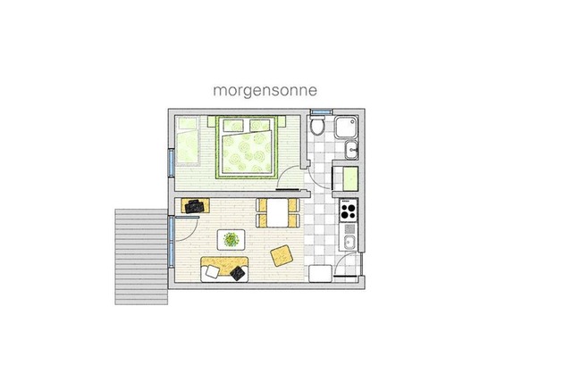 2-bed apartment "Morgensonne" + "Morgenröte" - Hotel Waldesblick