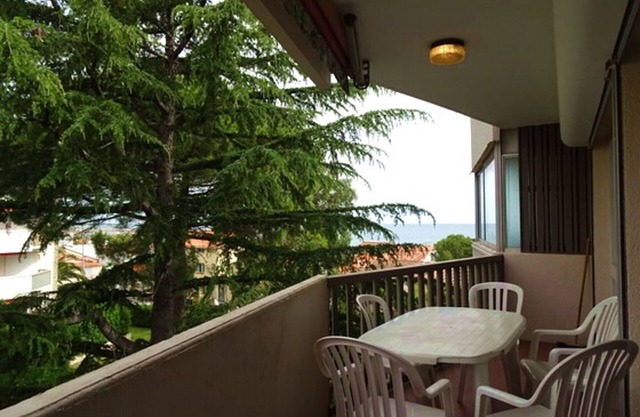 2-room apartment 50m from the beach with pool, parking, pets allowed