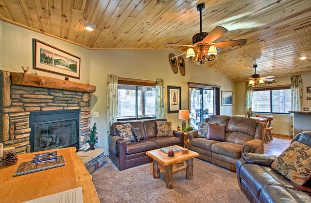 3 Mi to Fool Hollow Lake Romantic Show Low Cabin