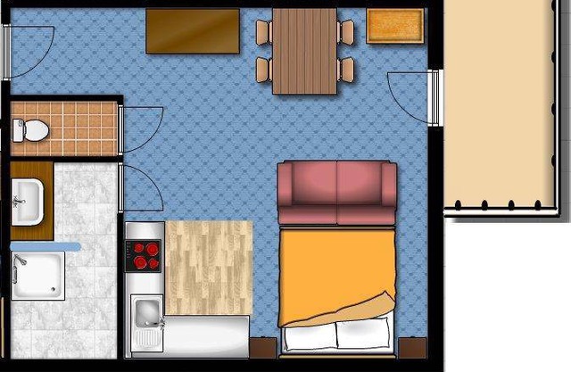 35 m² Apartment ∙ 1 bedroom ∙ 4 guests