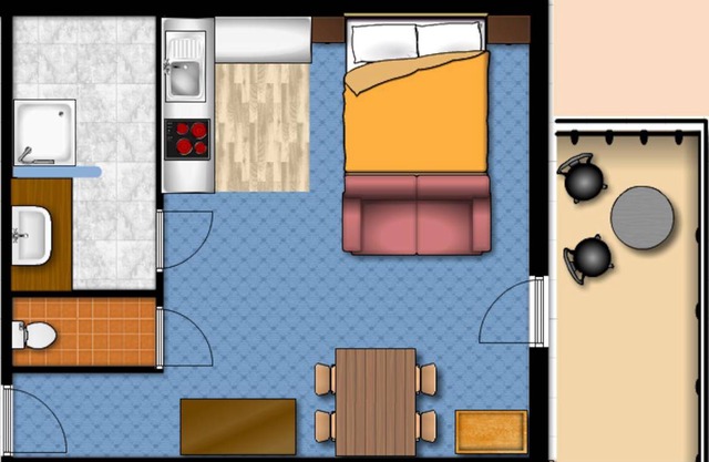 35 m² Apartment ∙ 1 bedroom ∙ 4 guests
